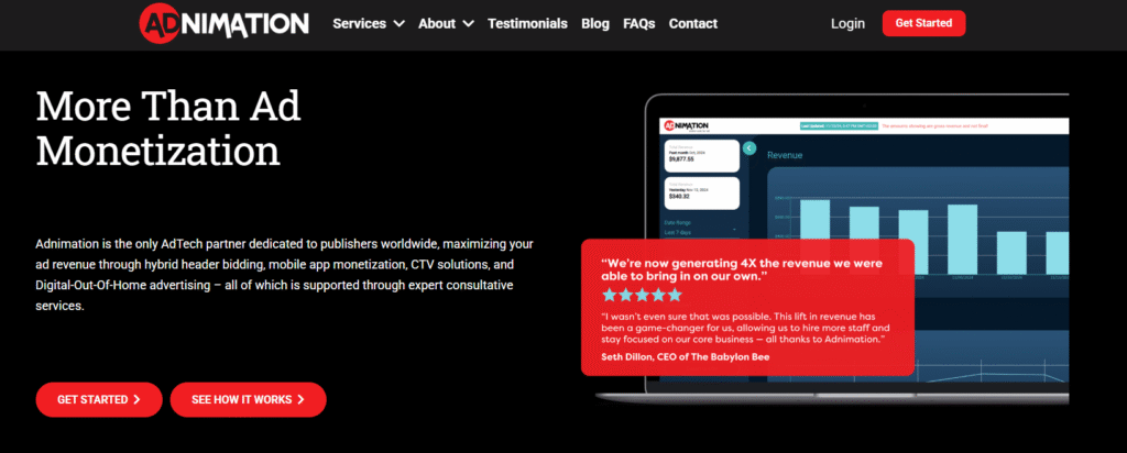 Adnimation CPM & CPC Ad Network for Publishers Adnimation CPM & CPC Ad Network for Publishers