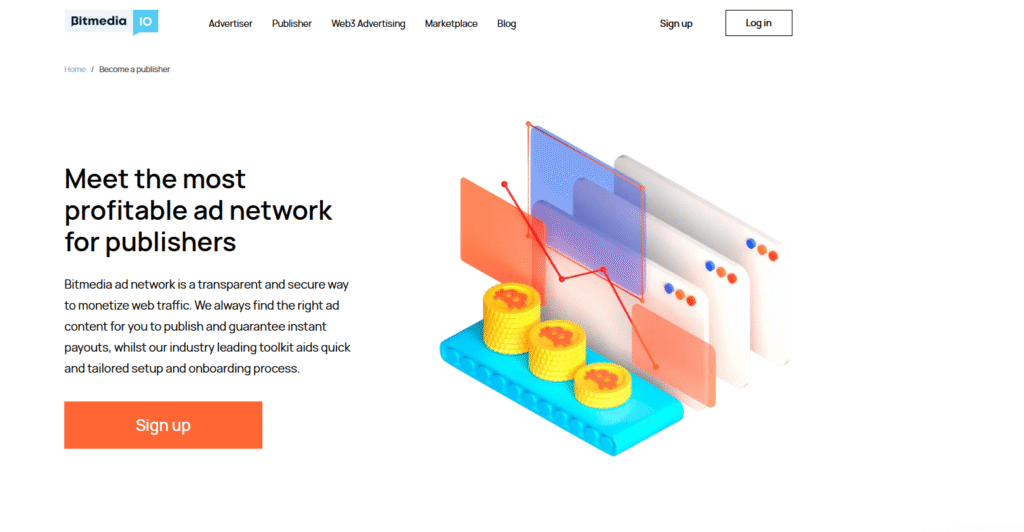 Bimedia Crypto Ad Network for Publishers Bimedia Crypto Ad Network for Publishers